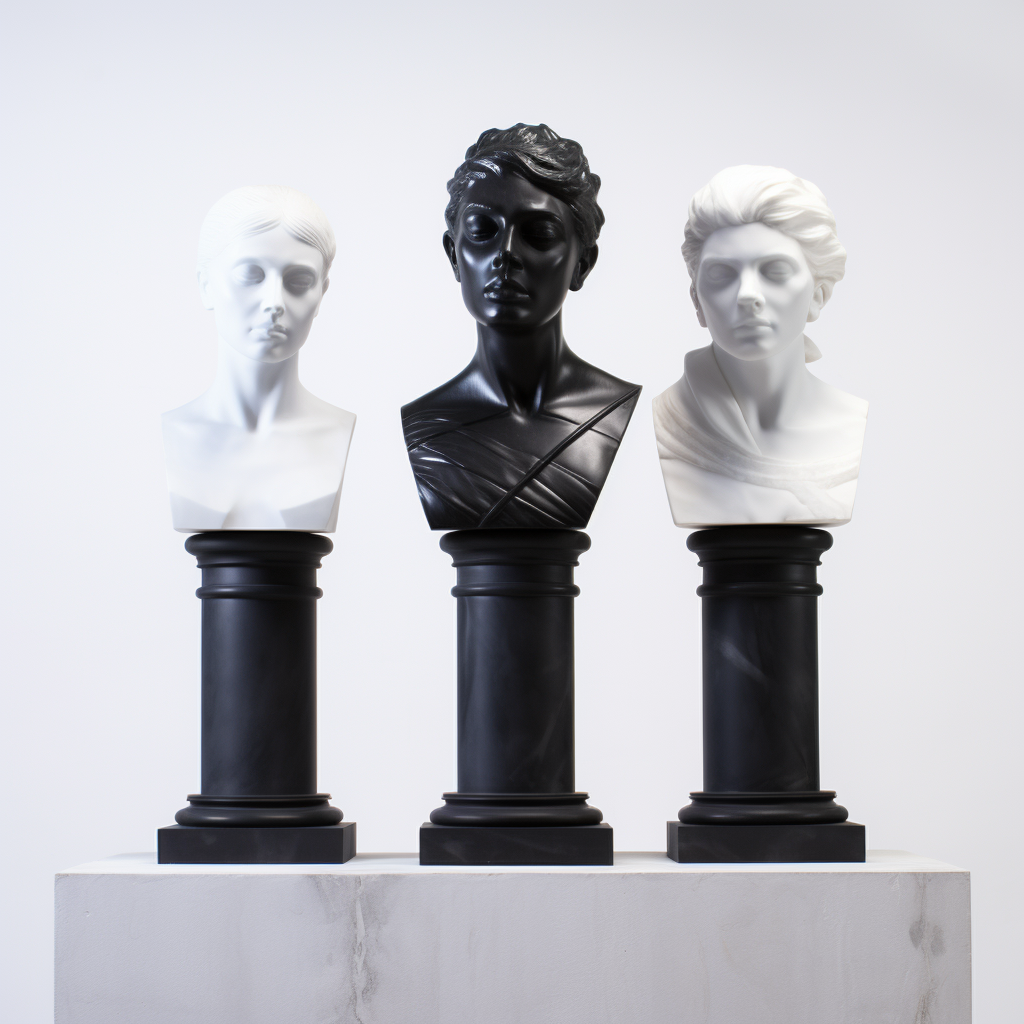 Marble Busts of Men and Women