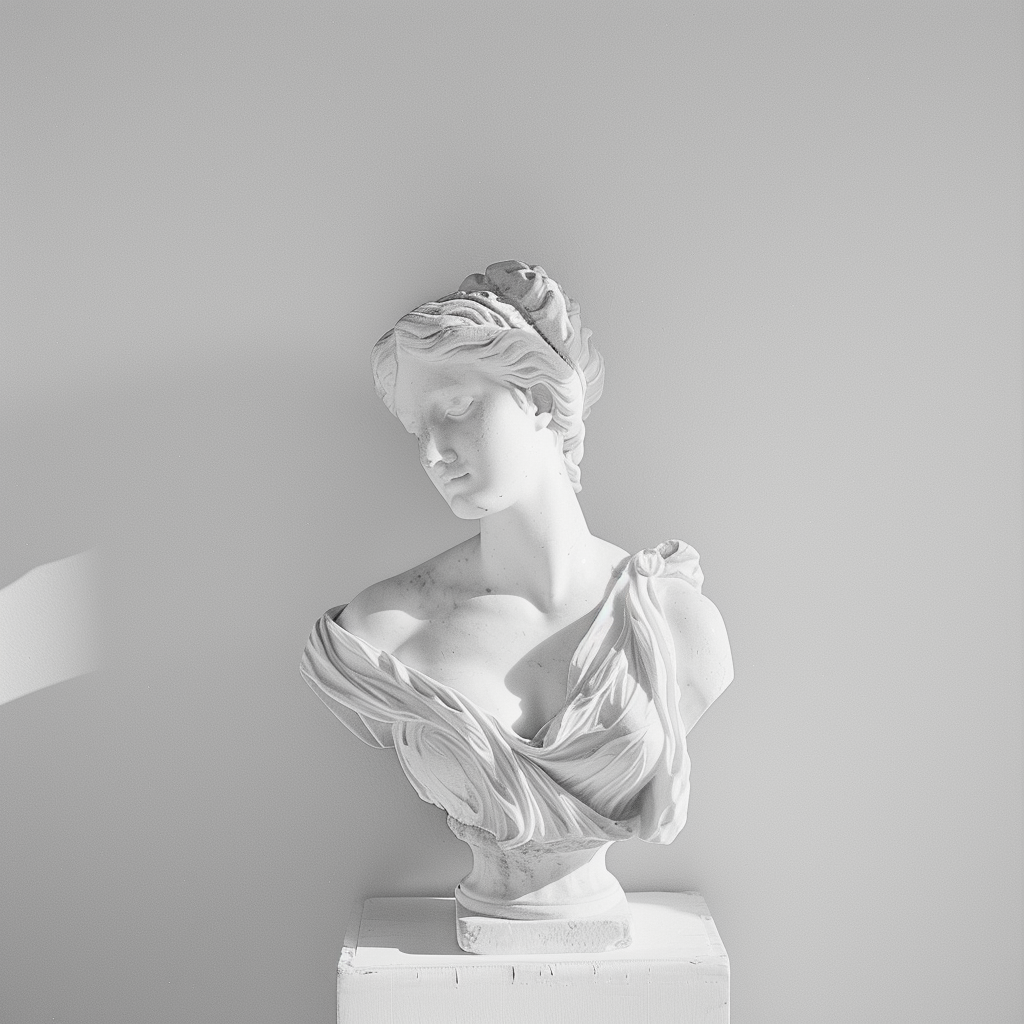 beautiful marble sculpture of Aphrodite