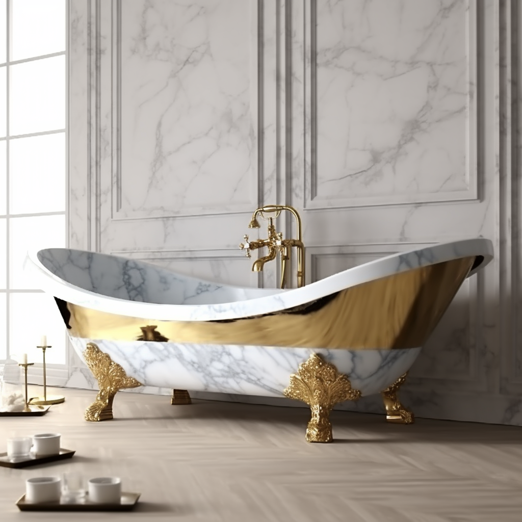 exquisite marble stone bathtub design