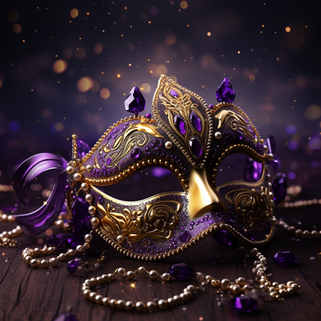 Mardi Gras flyer background image