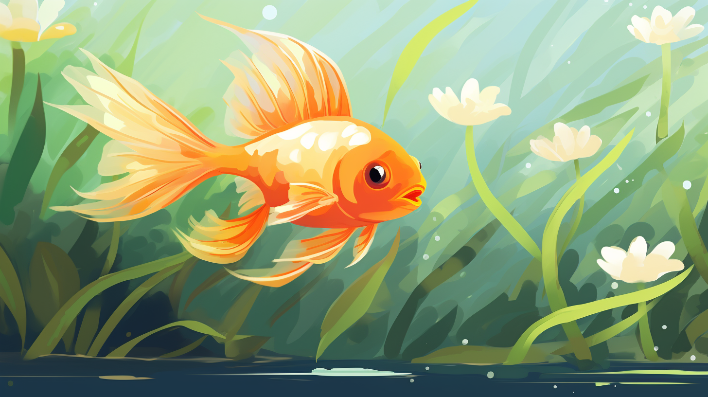 Illustration of Marigold Platy Tropical Aquarium Fish