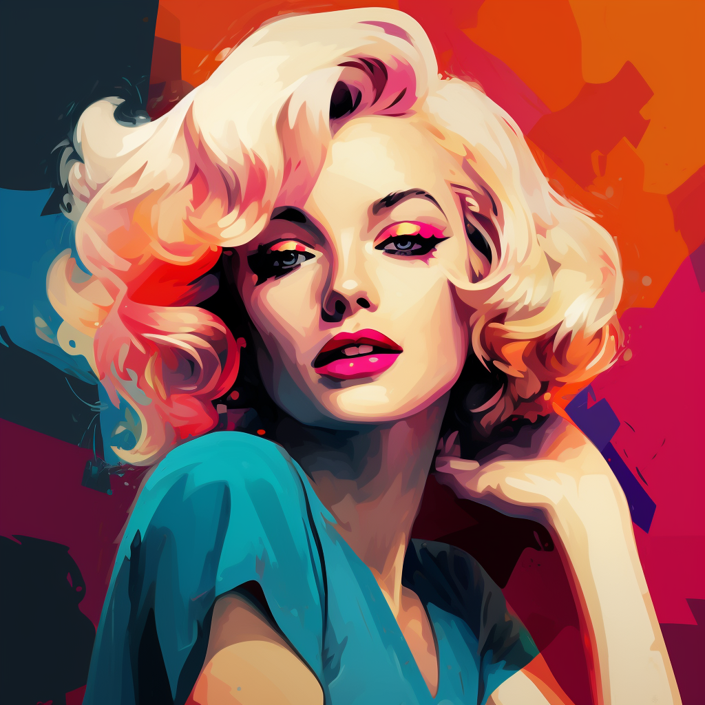 Marilyn Monroe Pop Art Style