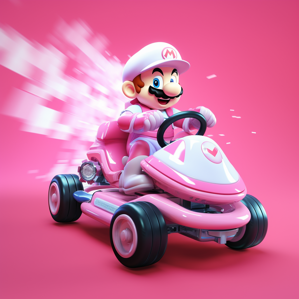 Soothing Mario Kart Racing Image