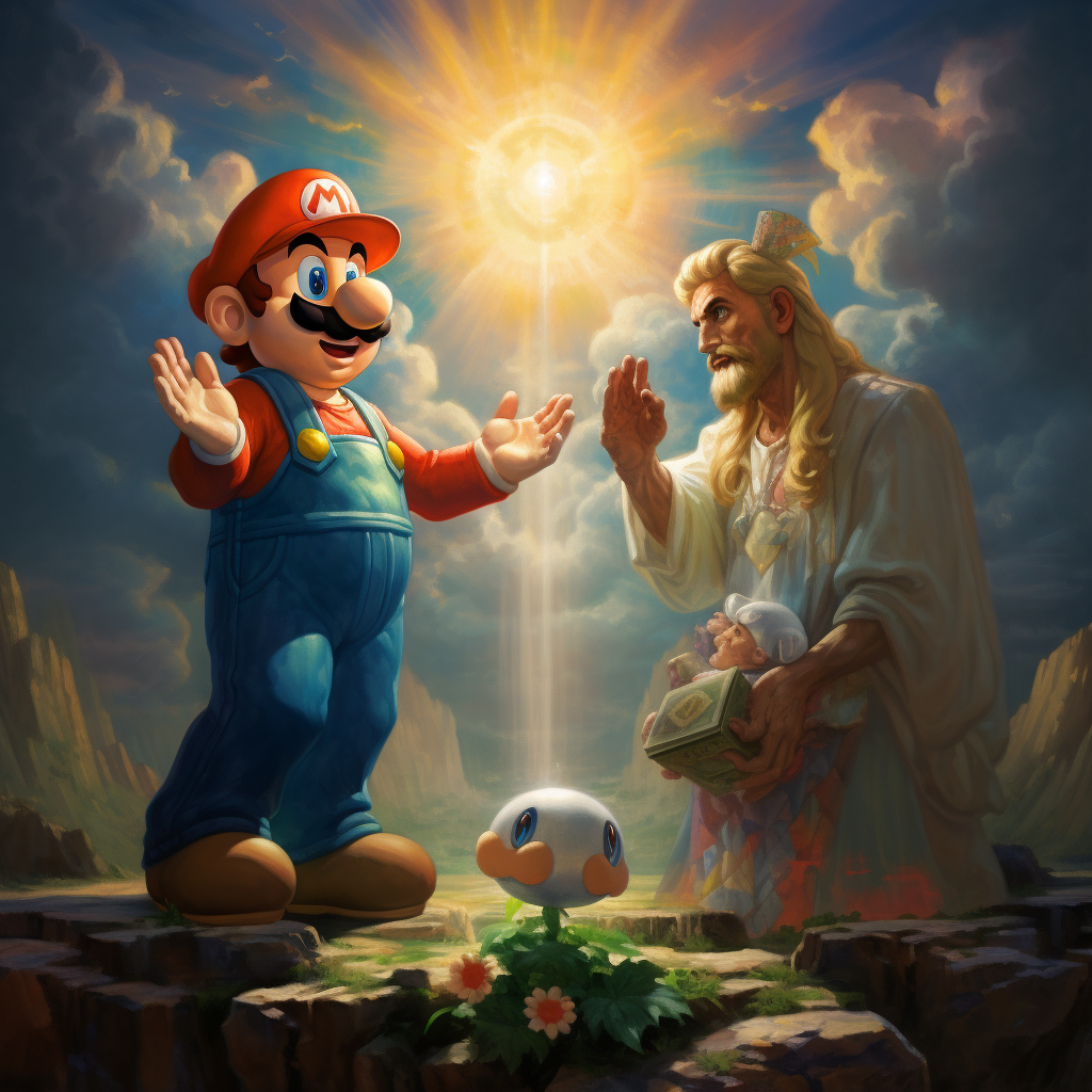 Mario and Luigi expressing gratitude