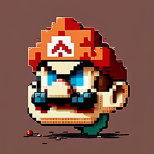 Mario pixel art image