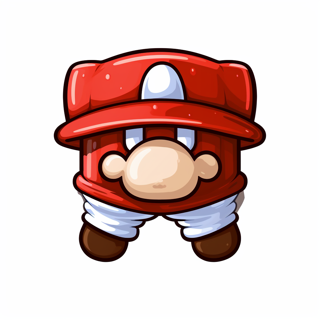 Mario underpants white background pixel art