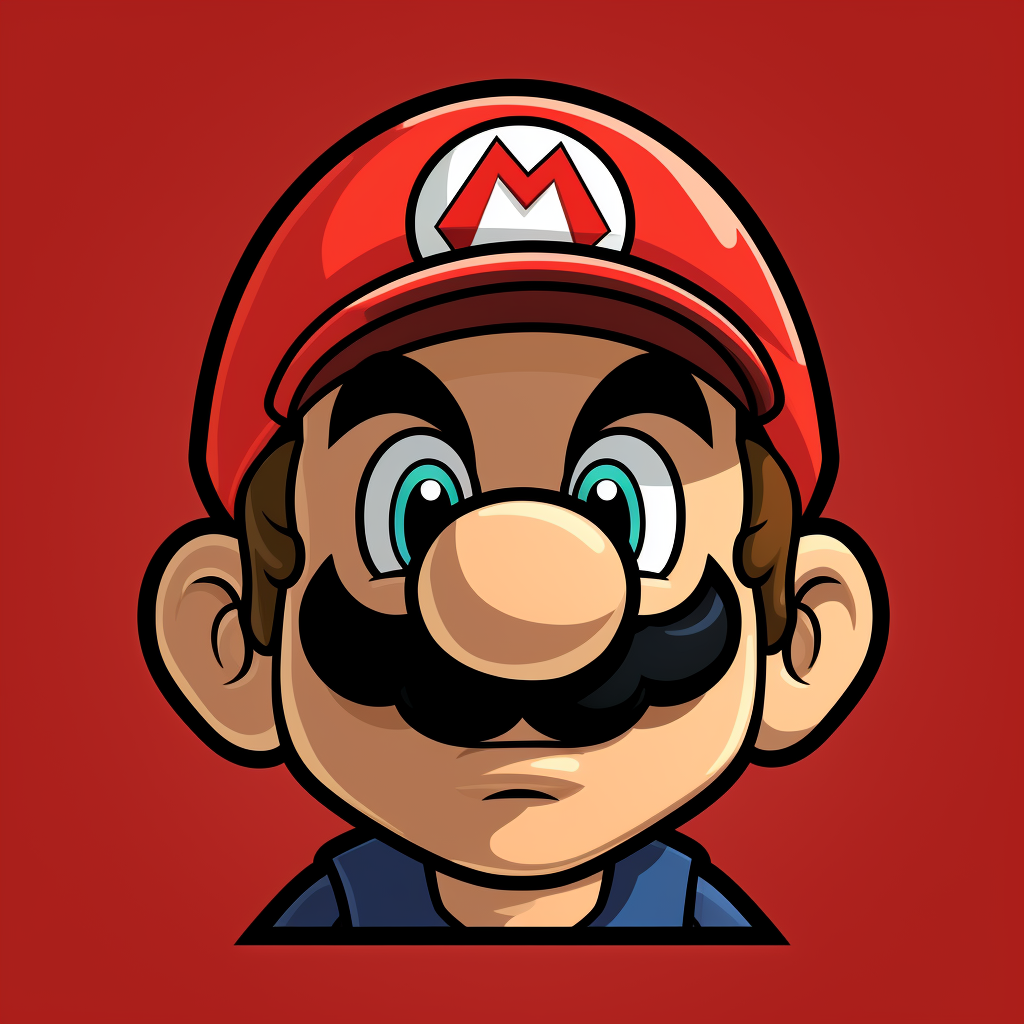 Mario Profile Picture with Unique Style