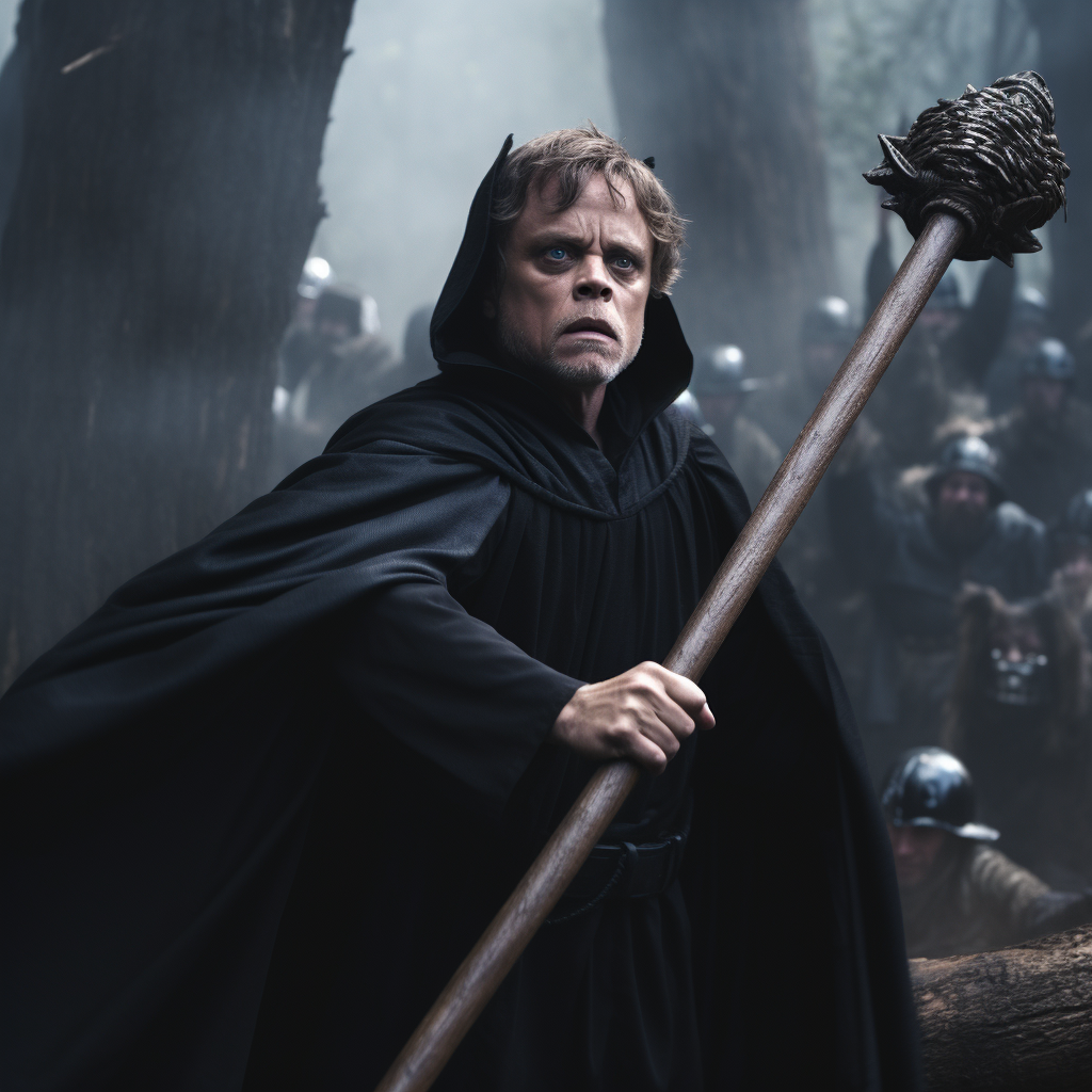 Mark Hamill as Cultist with Ebony Staff