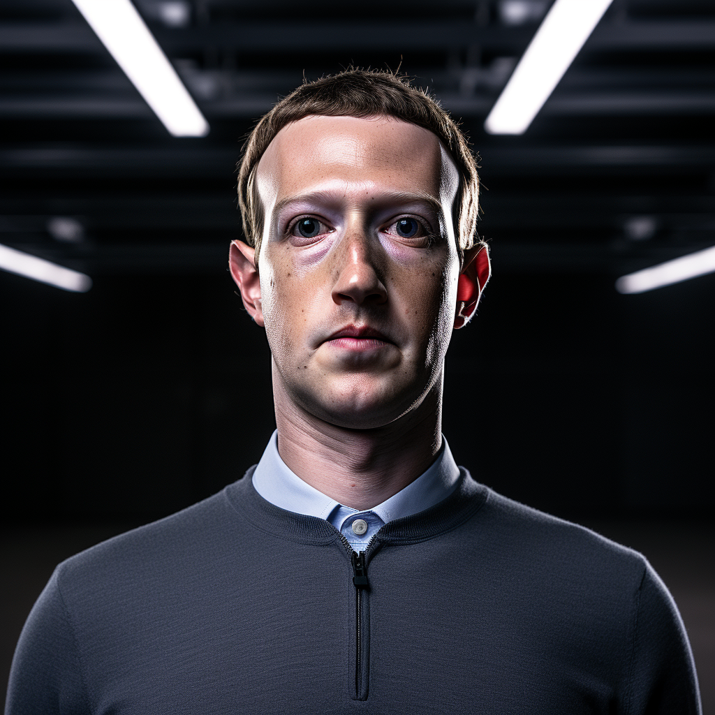 Mark Zuckerberg looking confused at the camera