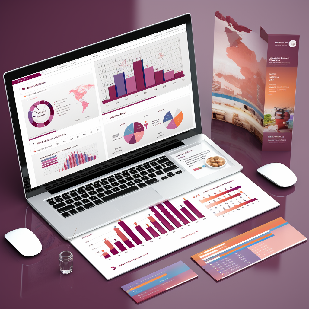 Maroon and purple market research analytics