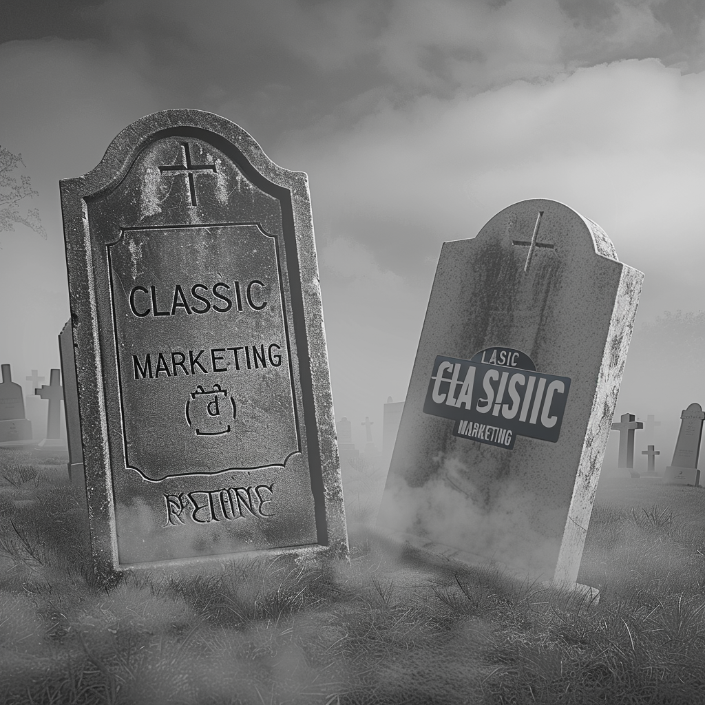 Facebook and Instagram marketing gravestones