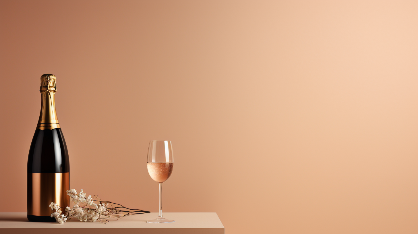 Champagne-colored marketing report background