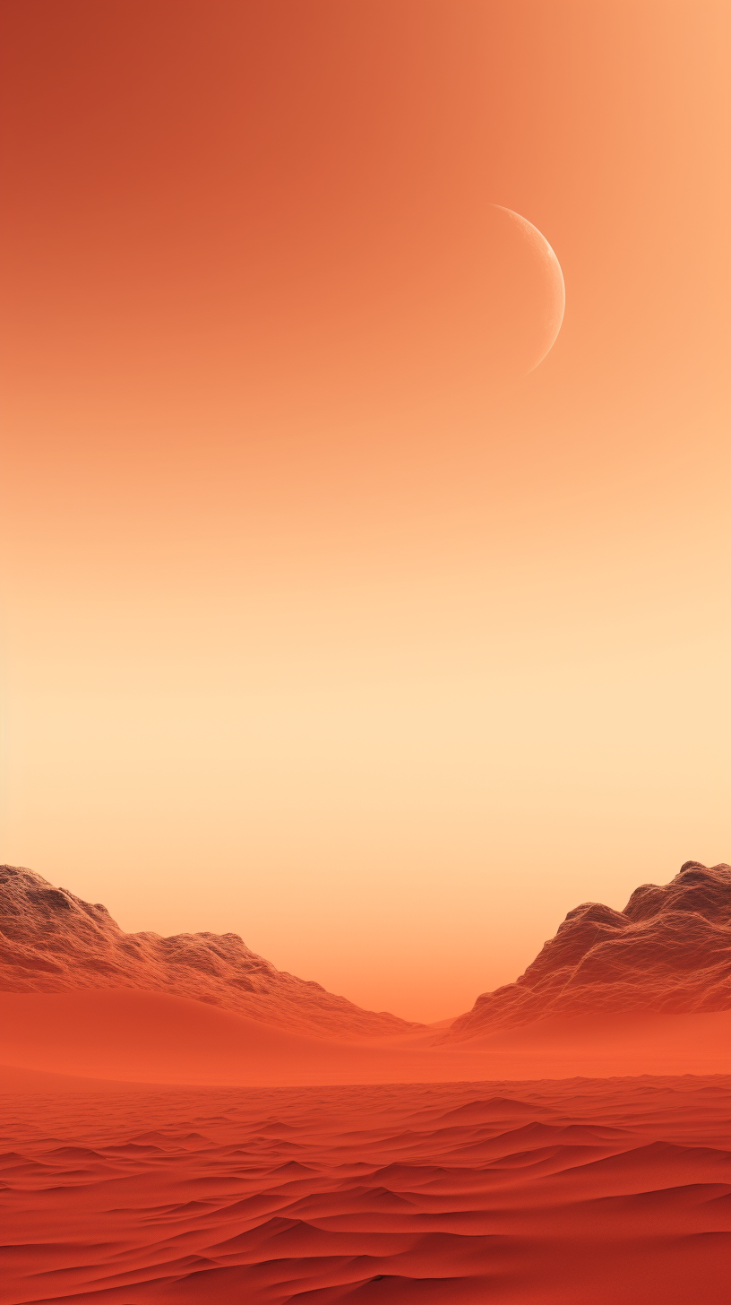 Minimalist Mars-themed Background