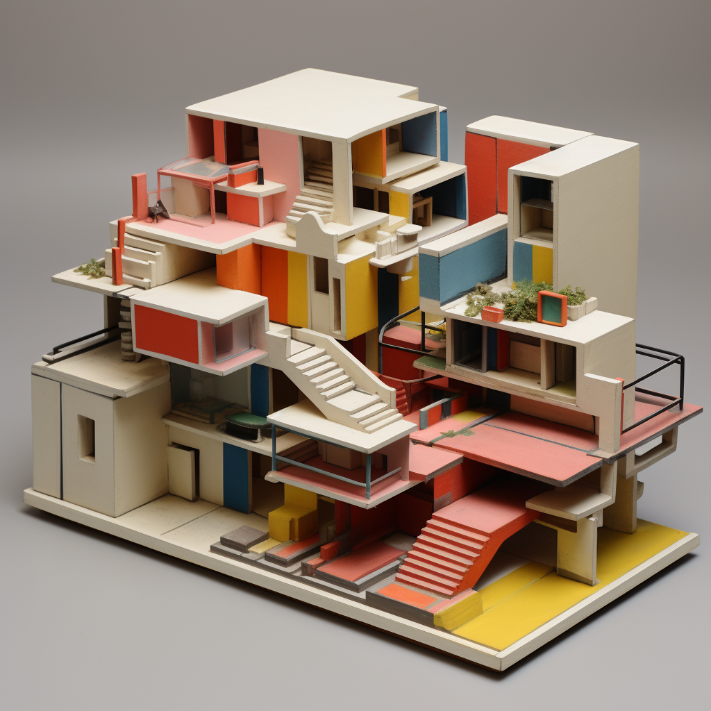 Marseilles Housing Model Isometric View