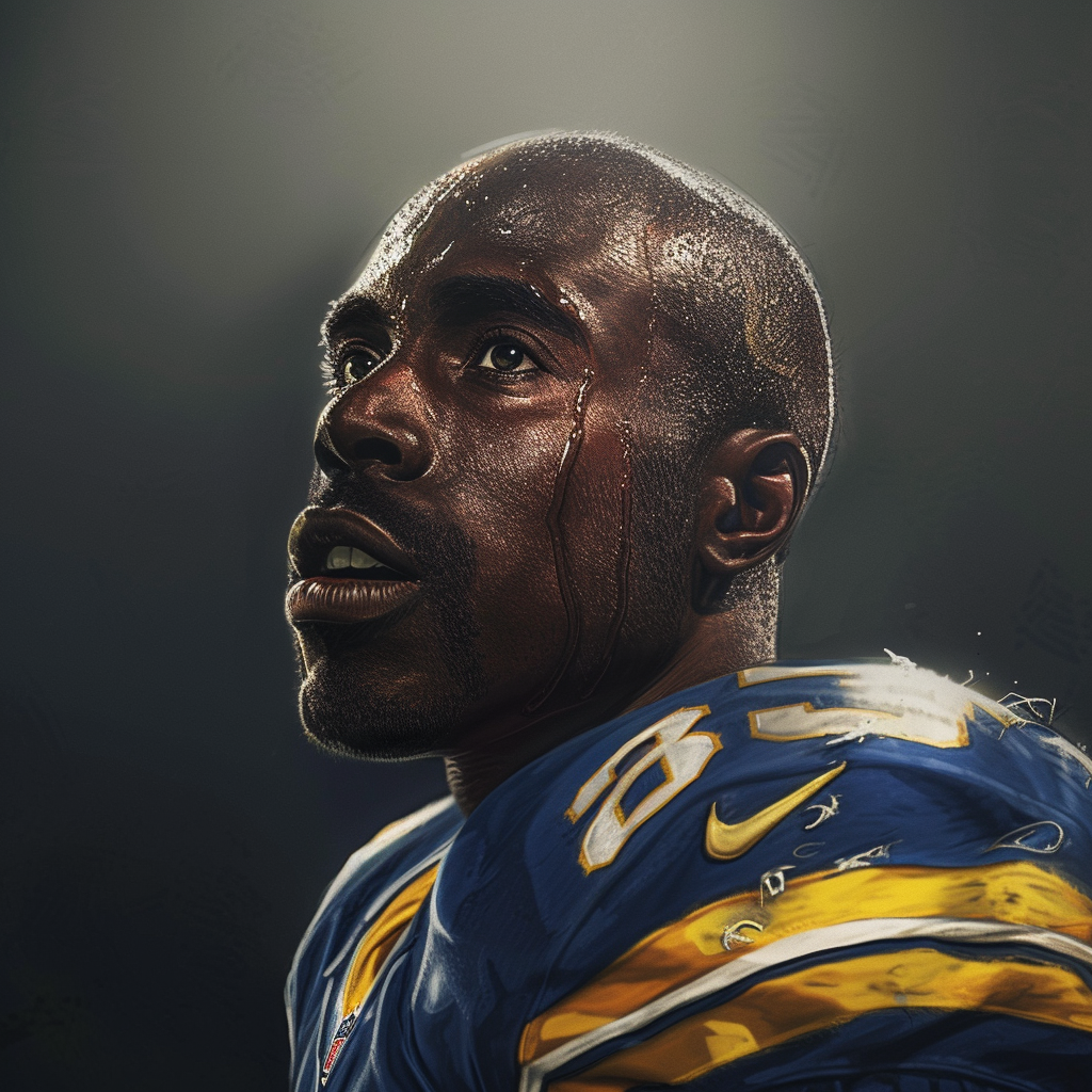 Marshall Faulk NFL Hall of Famer Realistic Style