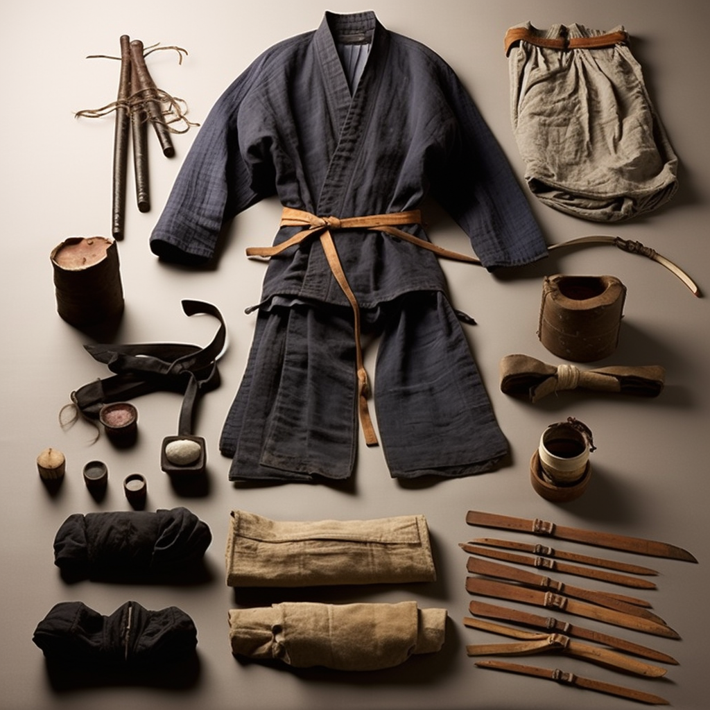 Martial arts practitioner in uniform