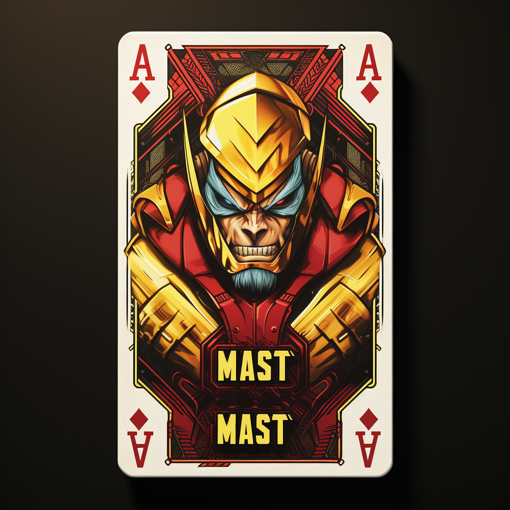 Marvel-inspired Mr. Beast playing card artwork