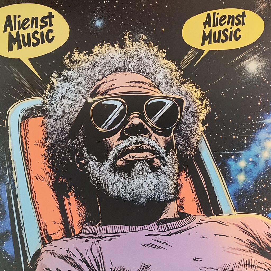 Afro man in marvel comic blackhole