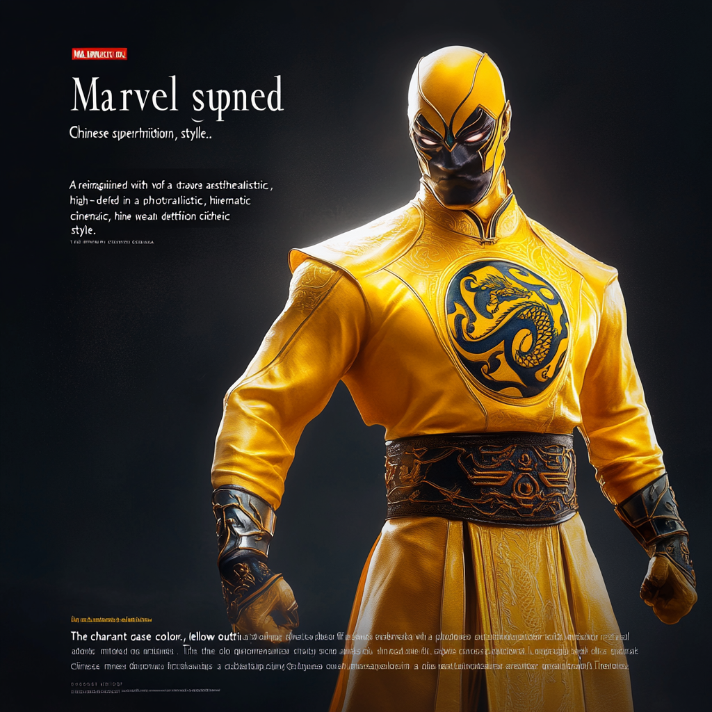 Marvel Superhero in Chinese Outfit