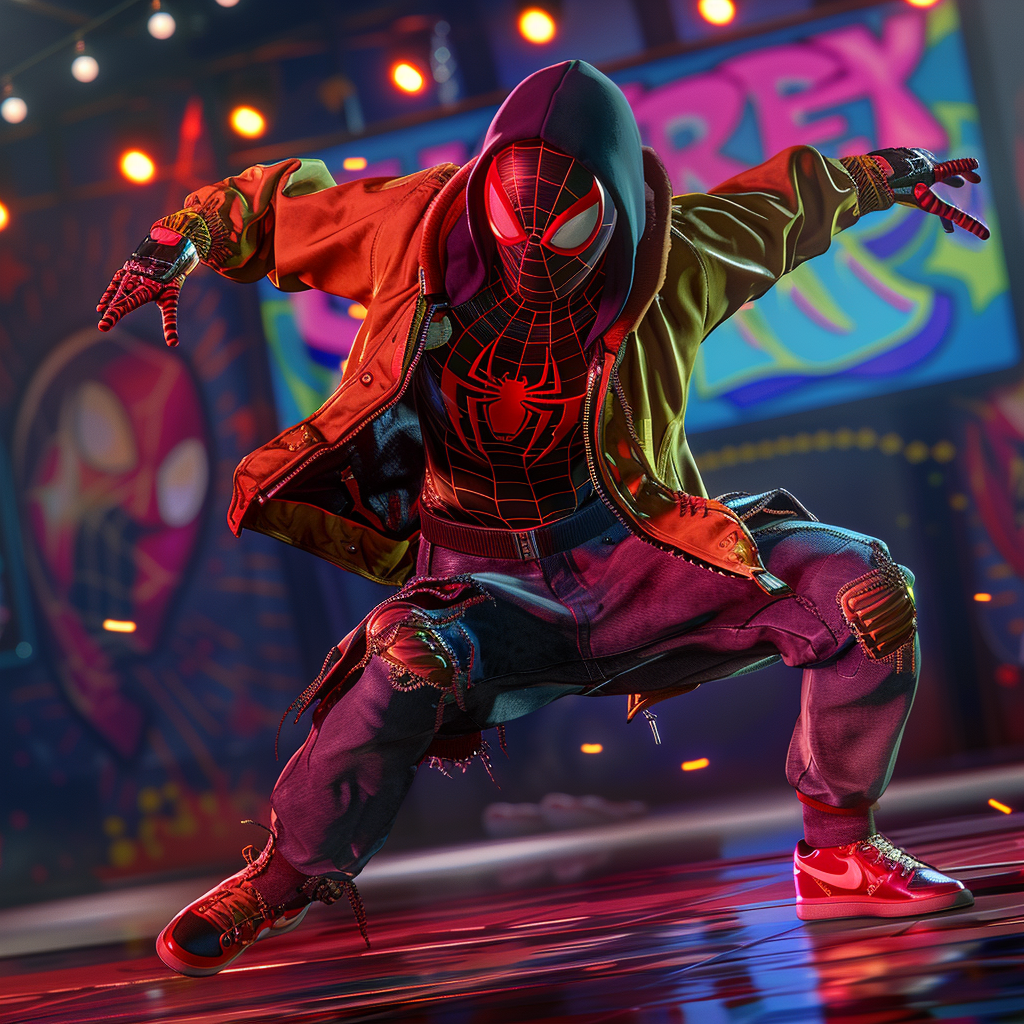 Spiderman Hip Hop Break Dancer