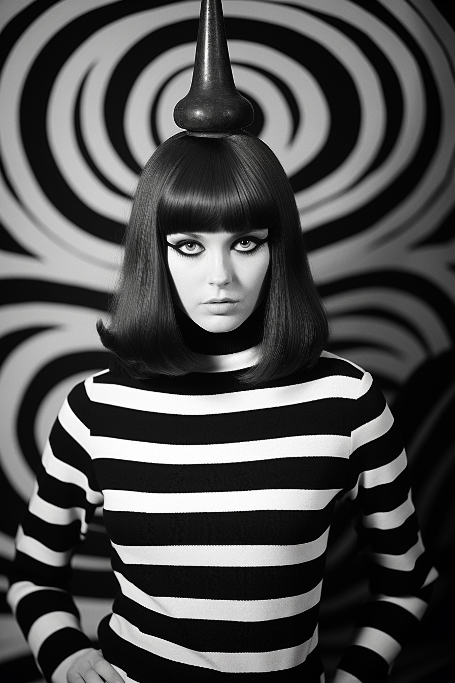 Stylish Mary Quant fashion icon