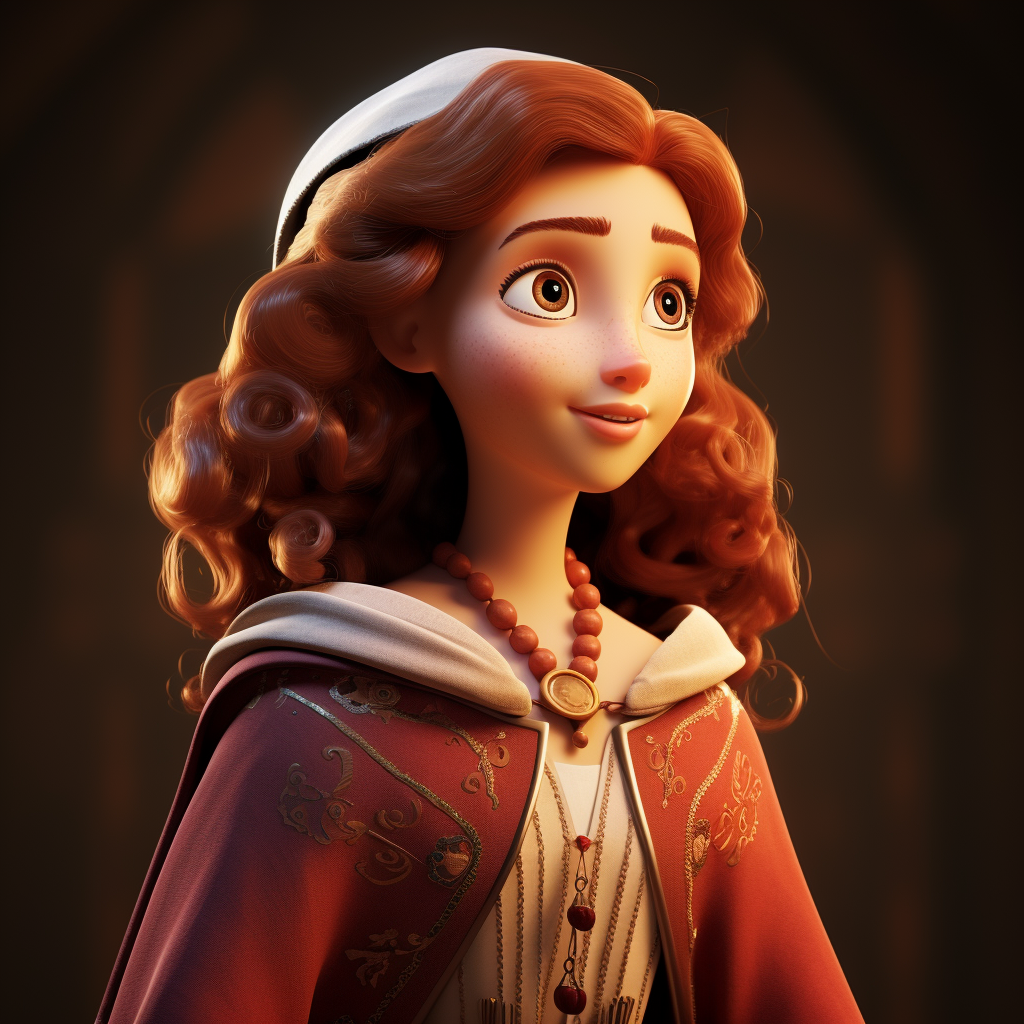 Beautiful Hebrew Woman in Pixar Animation