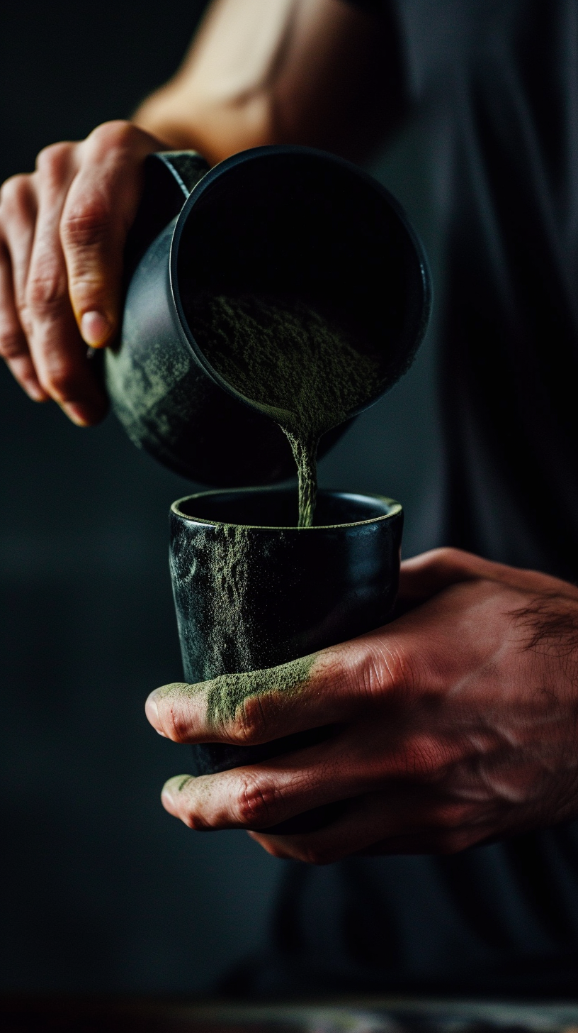 Testosterone Coffee Booster Pouring