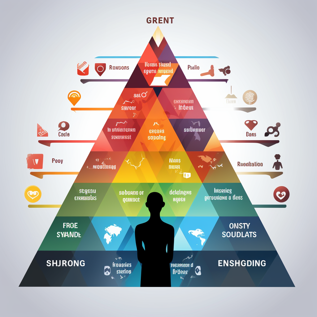 Pyramid depicting Maslow's Hierarchy of Needs