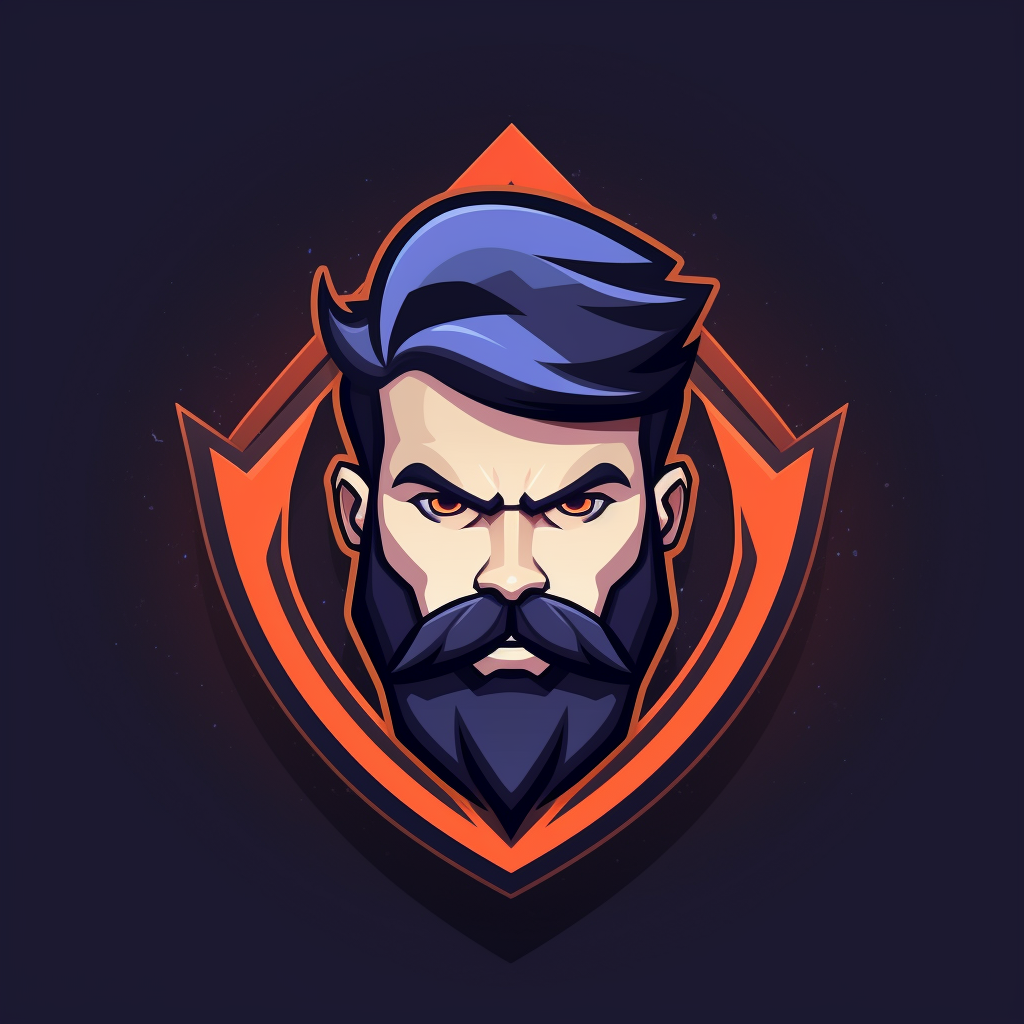 Creative mason character logo icon avatar