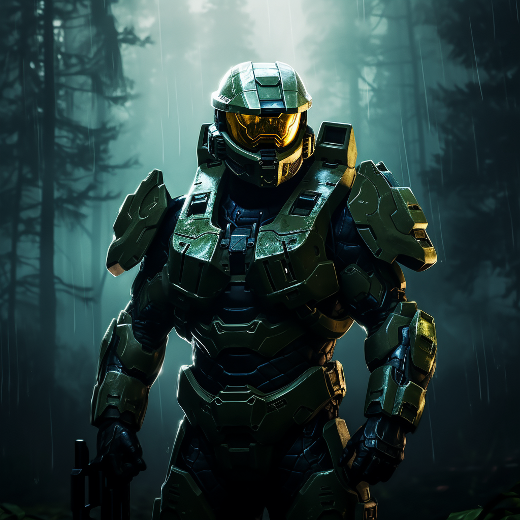 Master Chief as Halo Knight