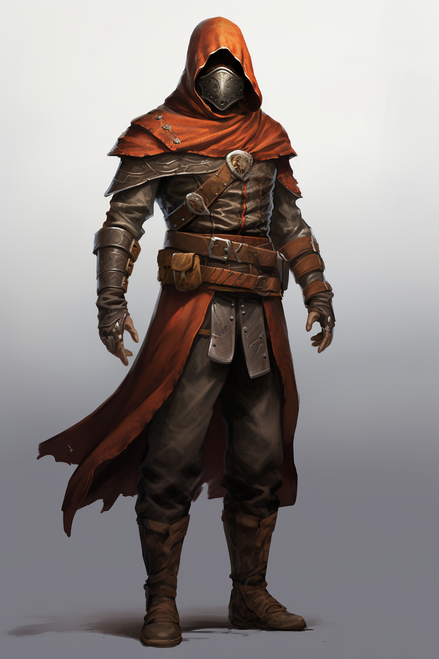 Master Thief with Bandit Mask DND Artwork