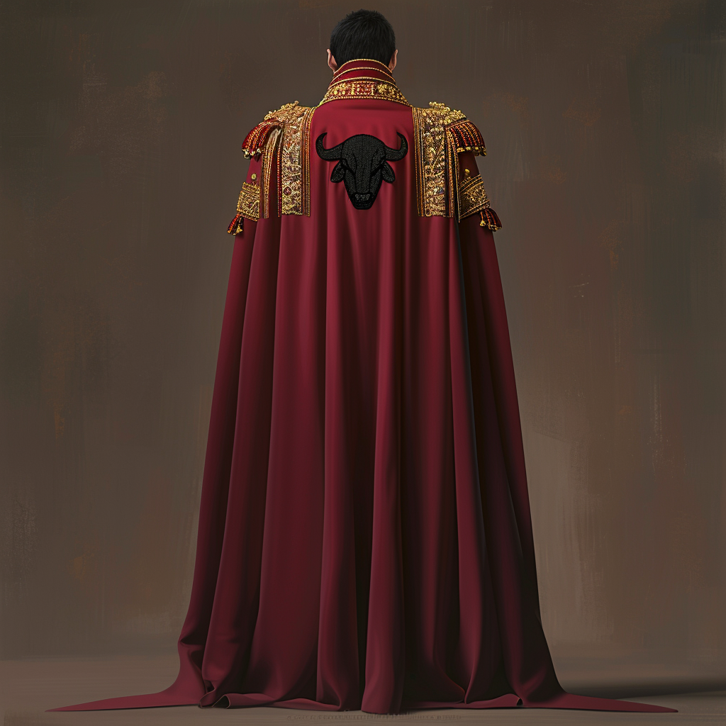 Elegant Matador Muleta Cape Bull