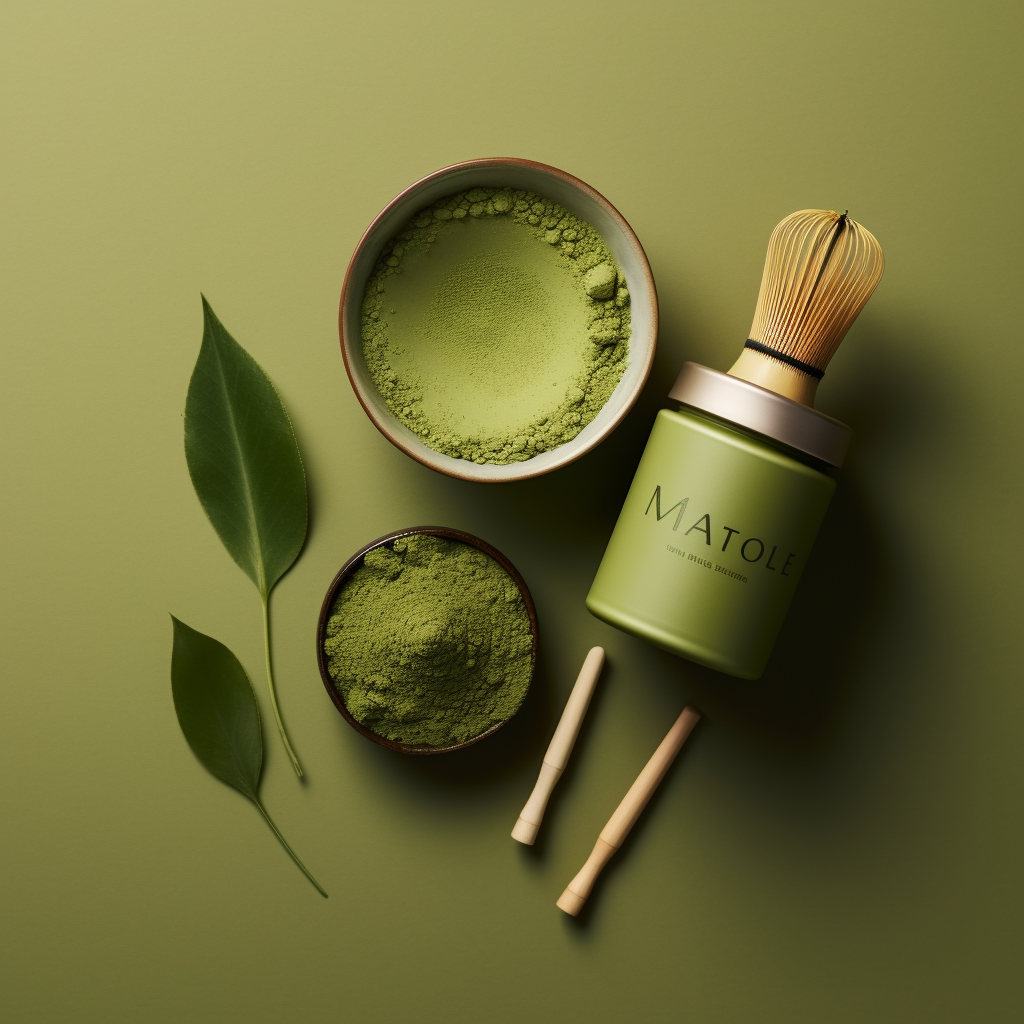 Upscale matcha branding concept