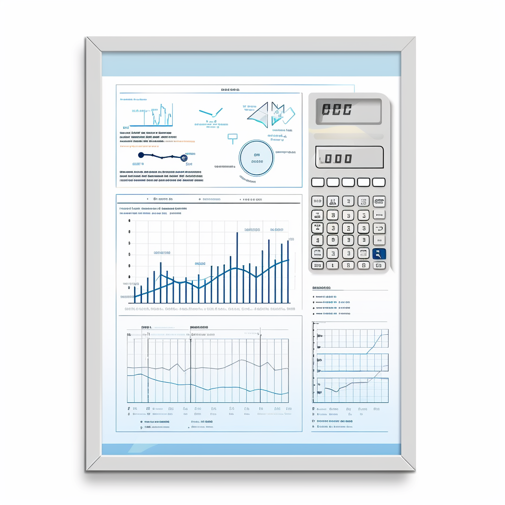 Infographic with Math & Finance Elements