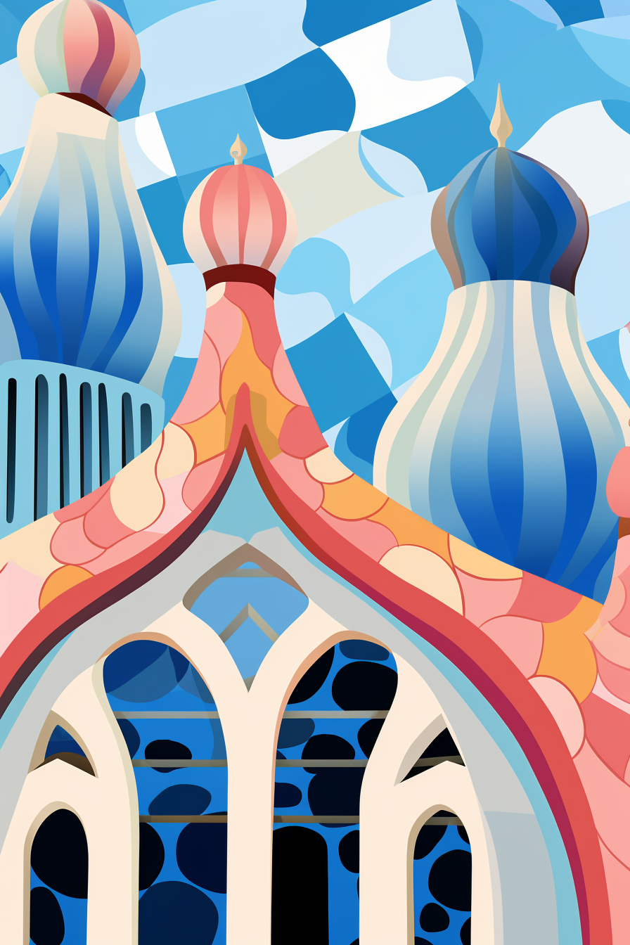 Matisse illustration Casa Batllo roof