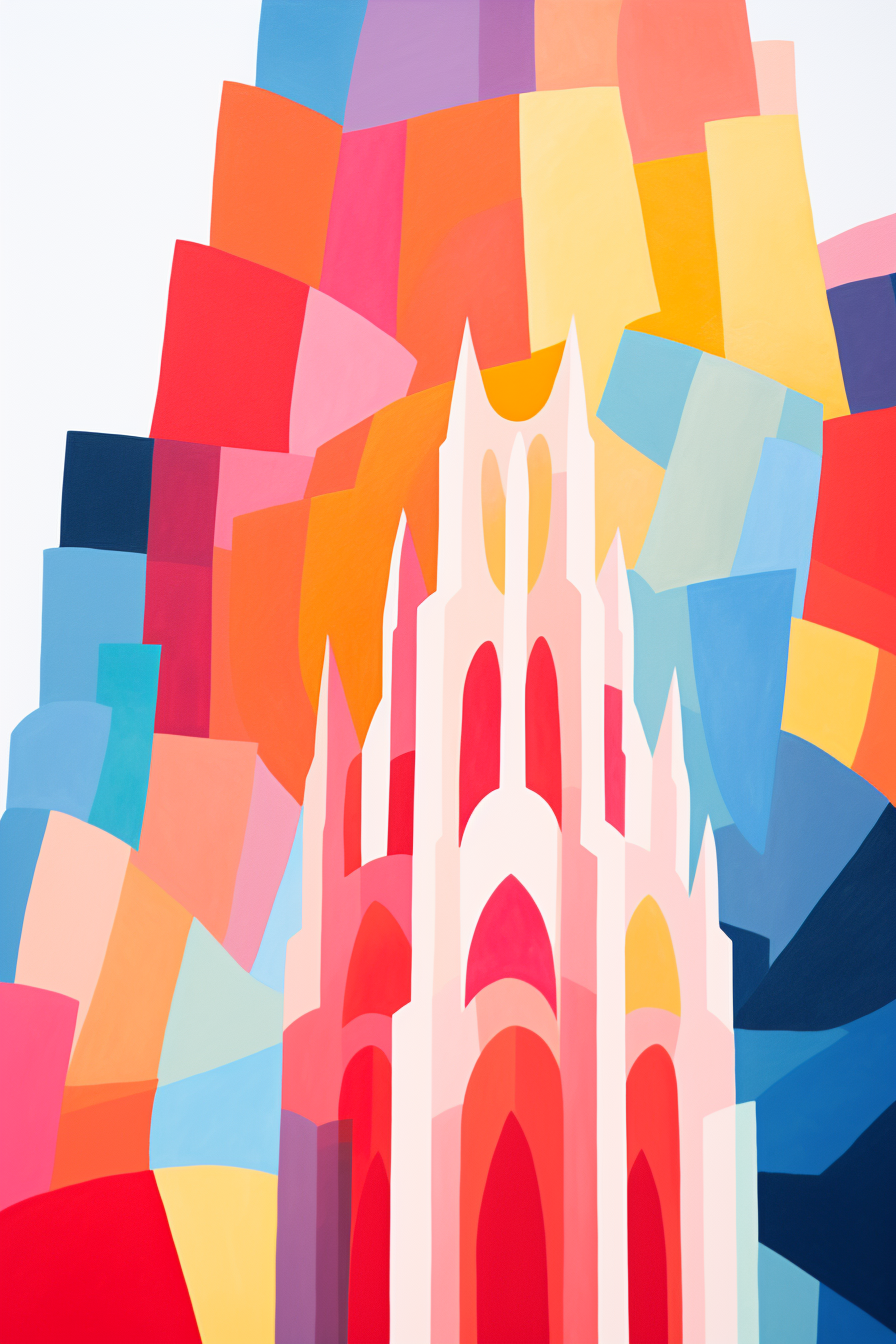 Matisse Illustration of Sagrada Familia