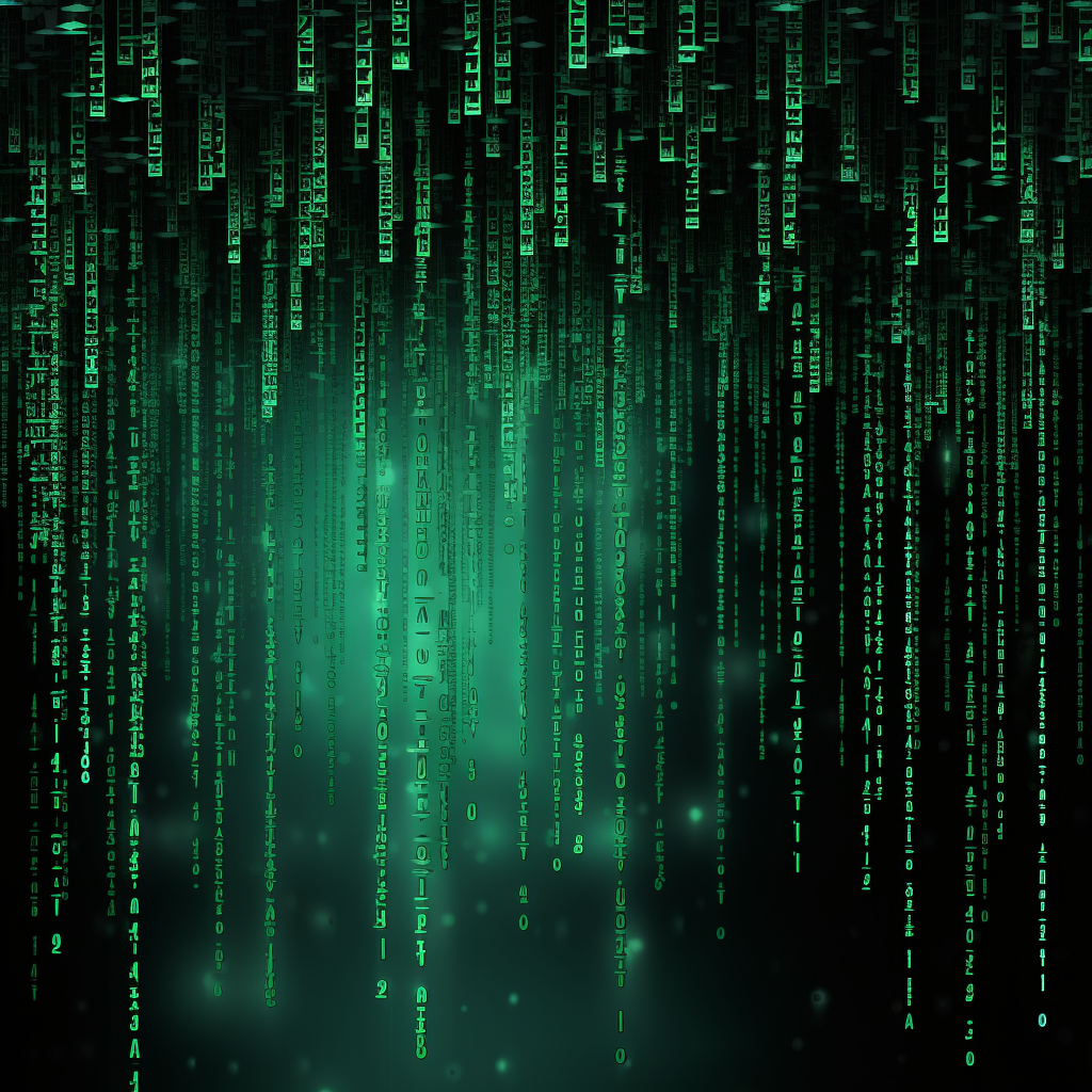 Matrix code dripping text background animation