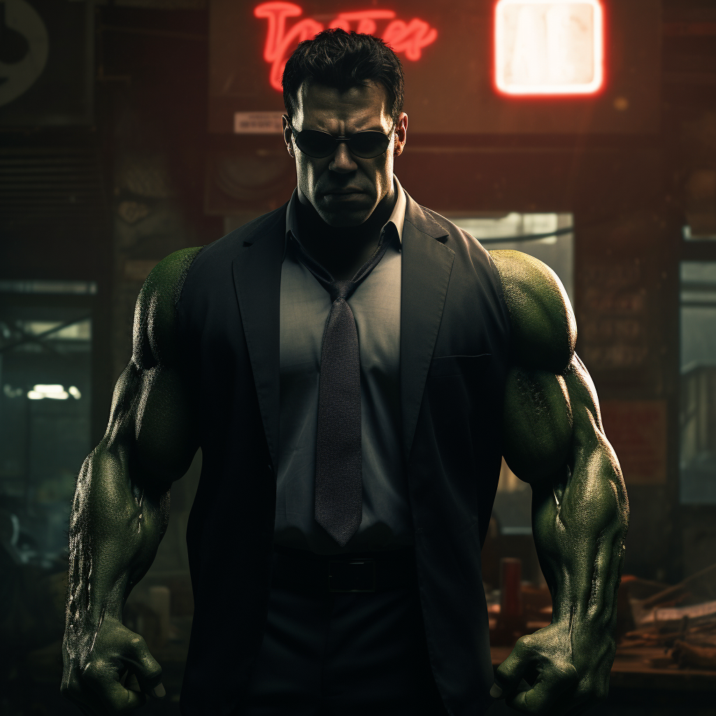 Marvel's Hulk replaces Neo in the Matrix