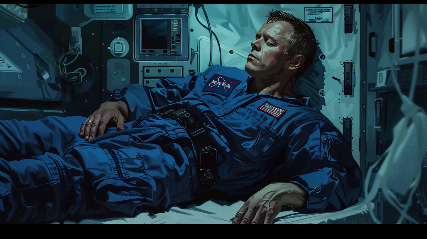 Matt Damon cot space station