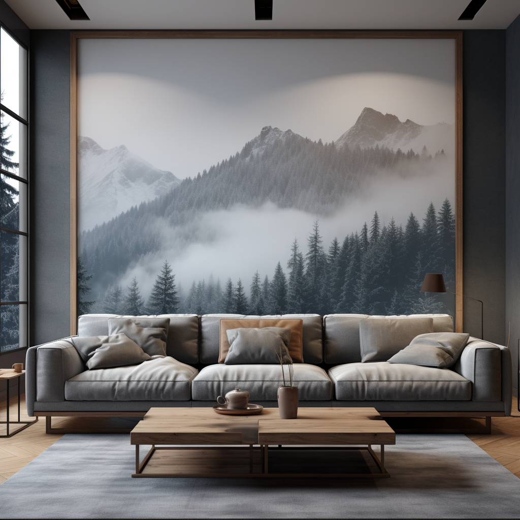 Modern matte livingroom elevation picture