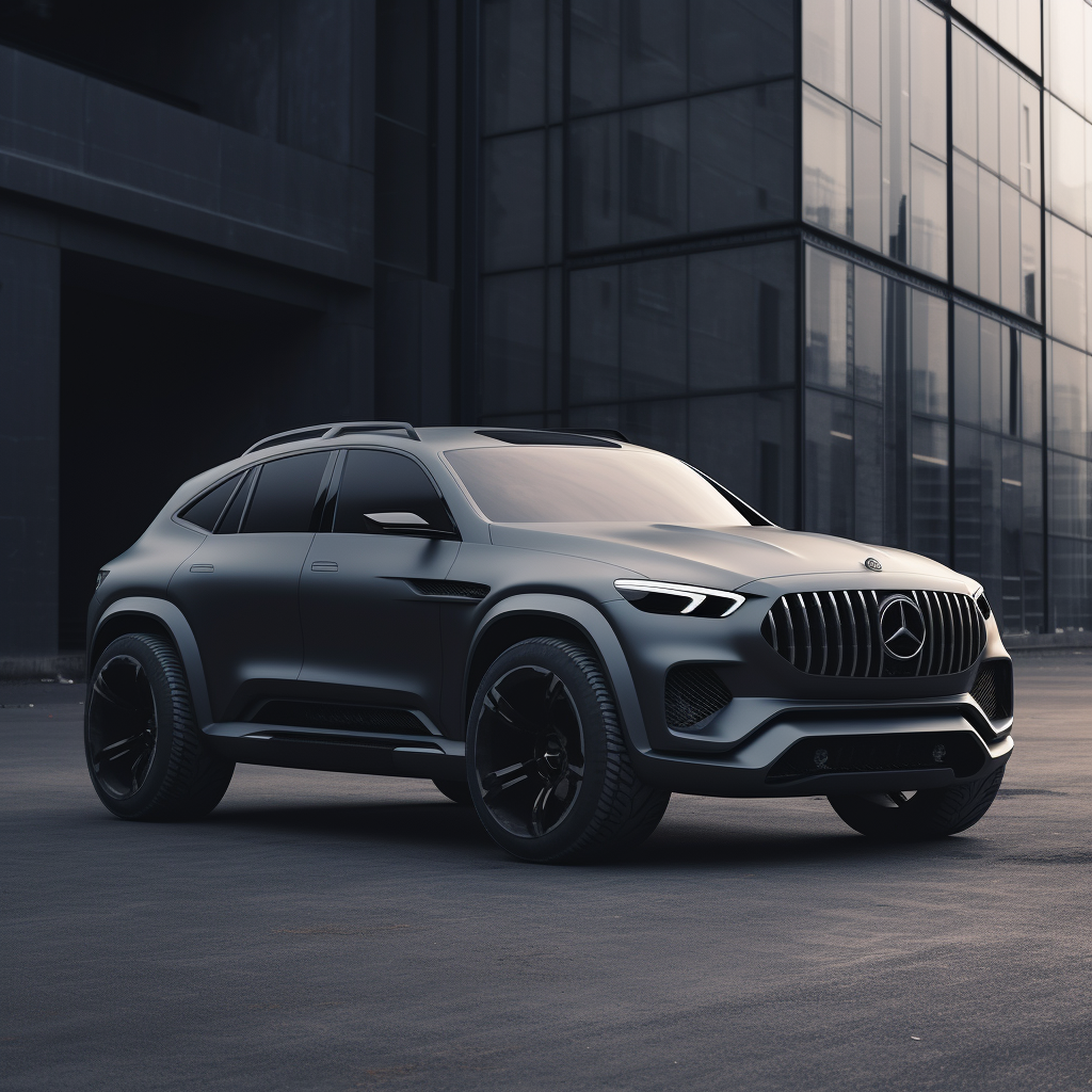 Matte Gray Luxury SUV Concept