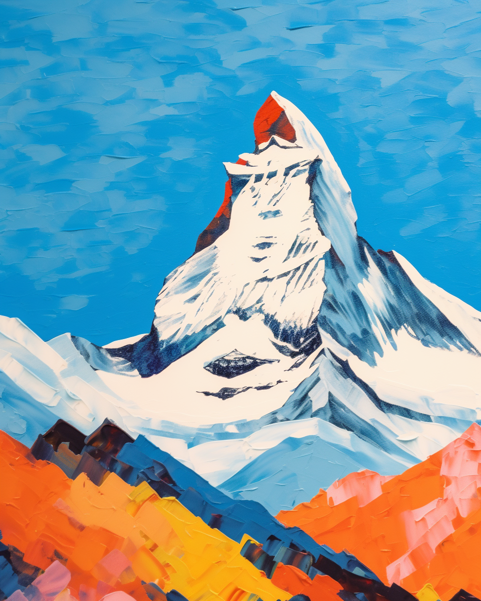 Matterhorn Mountain Milton Avery Style