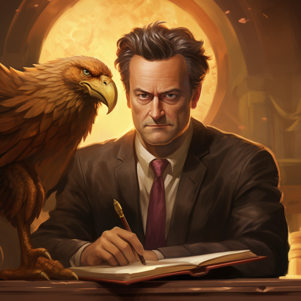 Matthew Perry's face on a Peryton