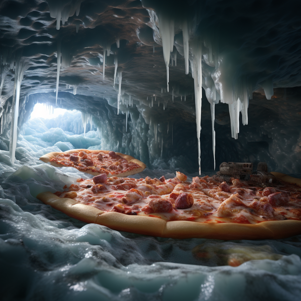 Vibrant Maui Ice Island Pizza under Siege