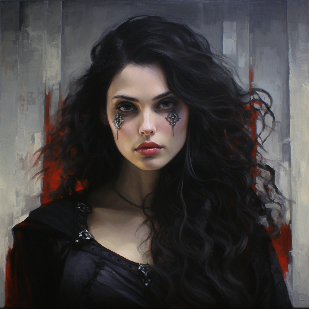 Beautiful vampire with medieval fantasy inspiration