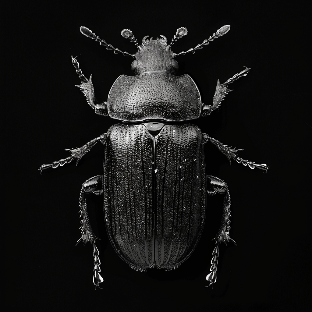 May beetle with hidden outlines