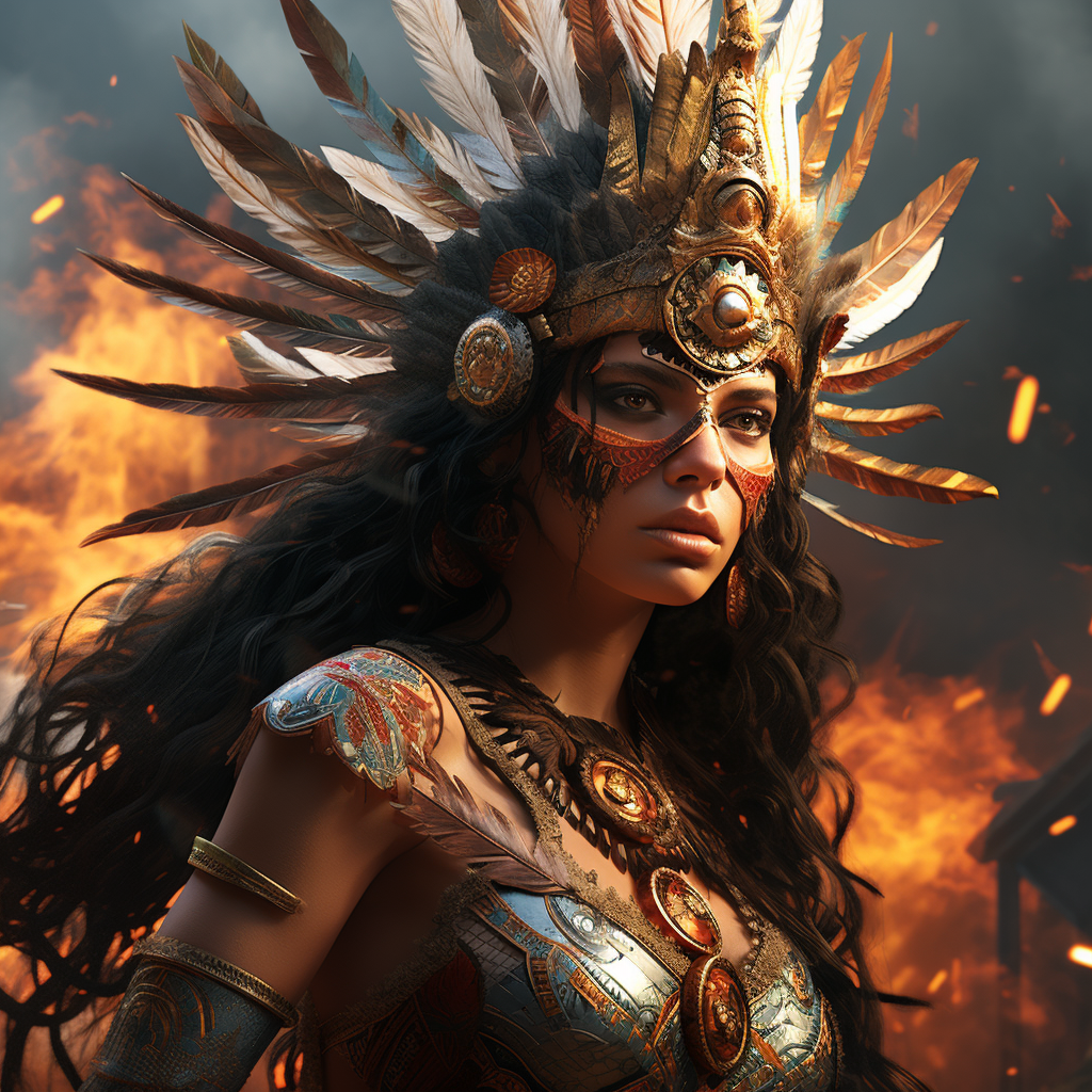 The Mighty Mayan Goddess of Battle