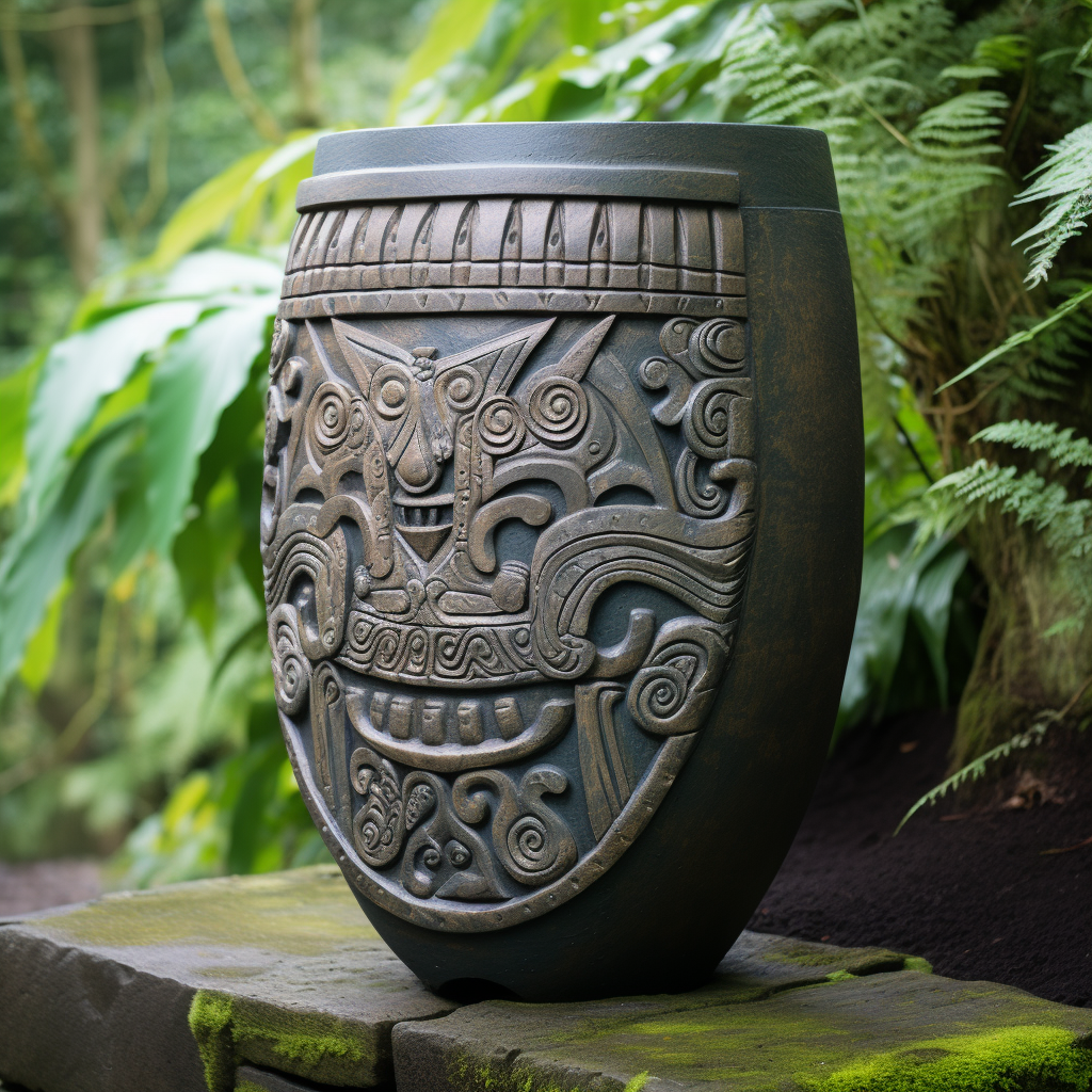 Eco-Friendly Mayan Wall Rainwater Container