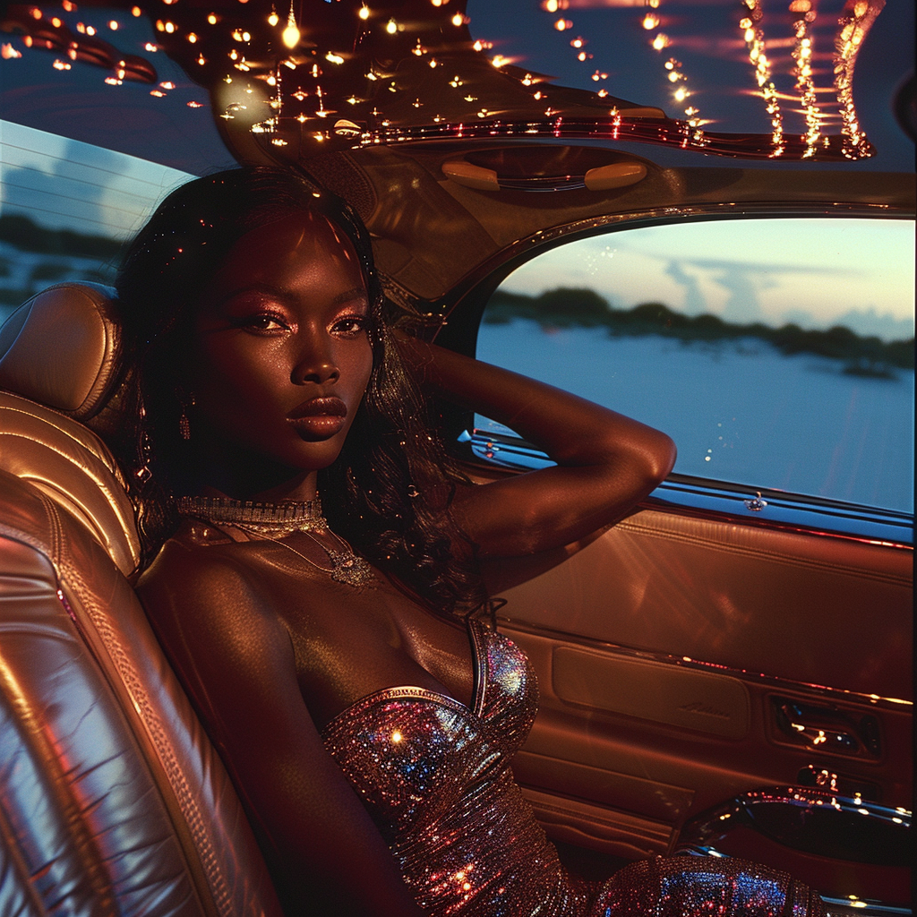 maybach supermodel backseat view