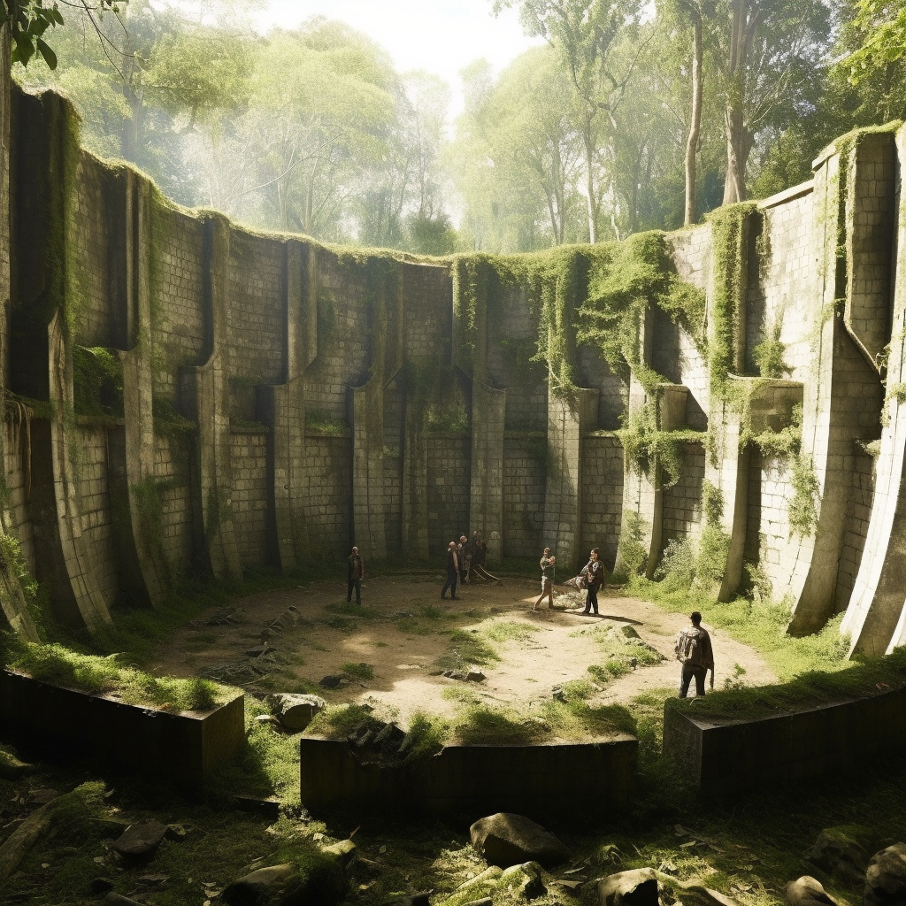 Scenic view of Maze Runner Glade